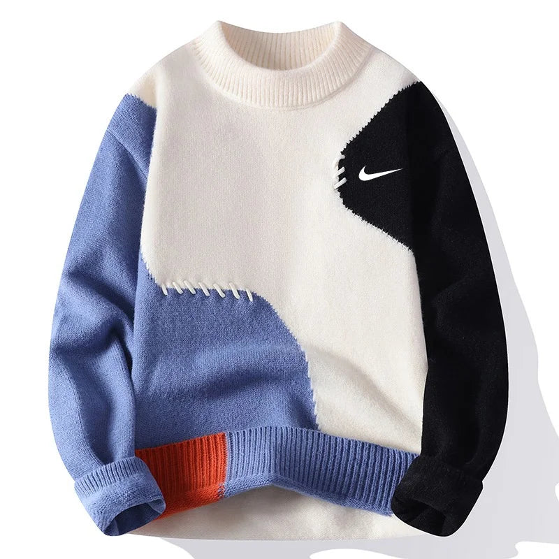 NK – Patchwork Unisex Knit Sweater