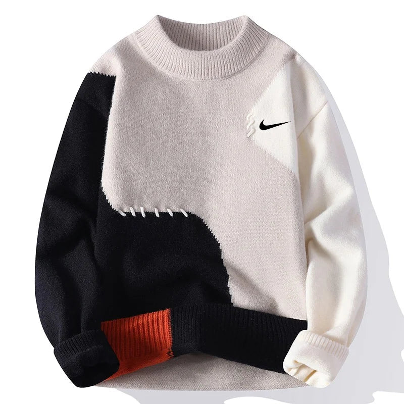 NK – Patchwork Unisex Knit Sweater